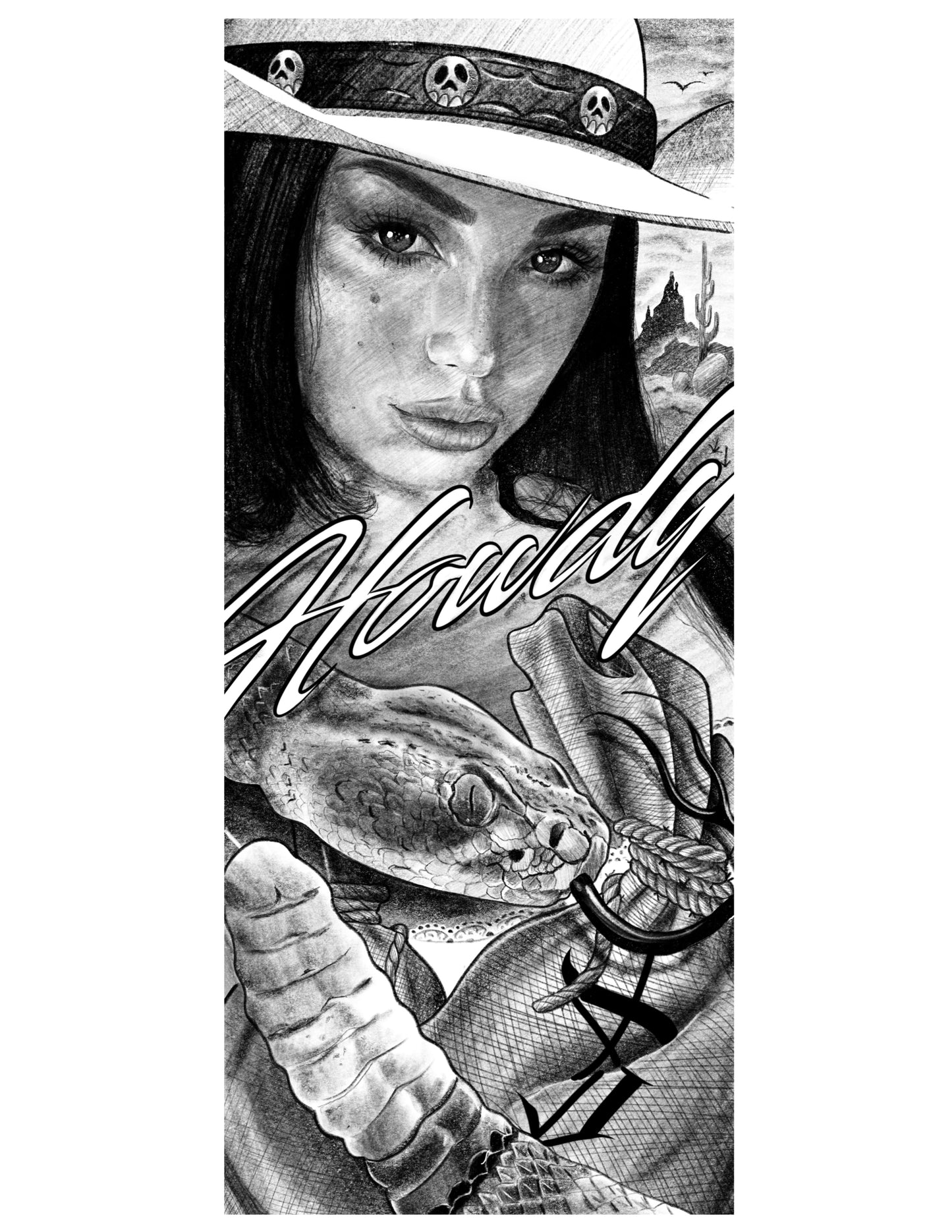Howdy western print
