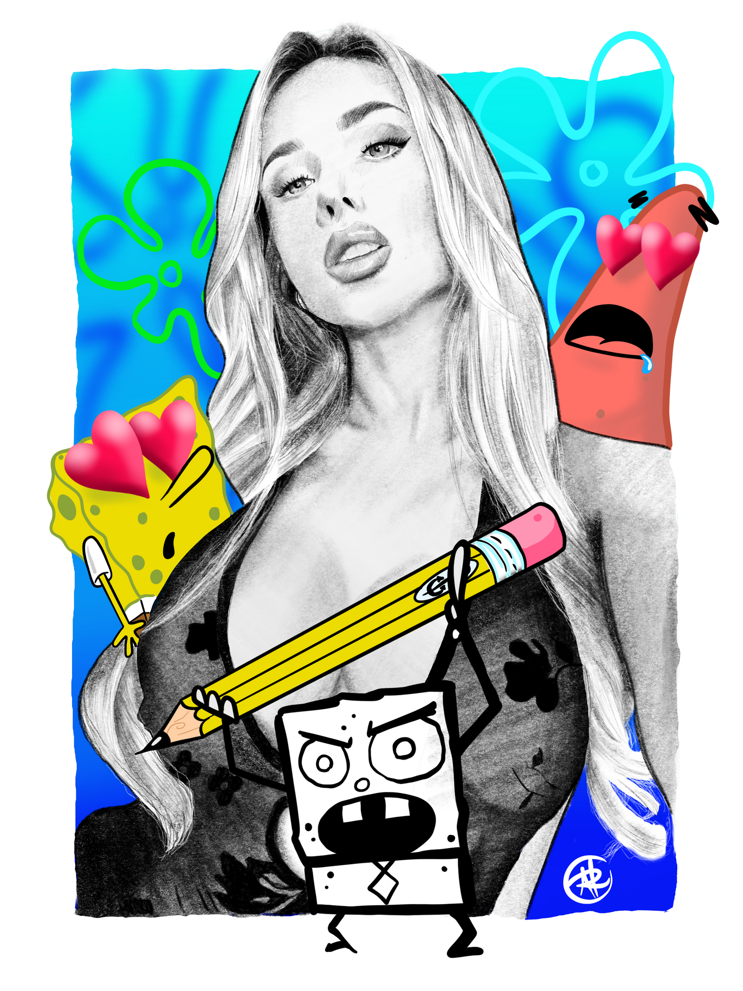 Sponge Bob and Patrick Print